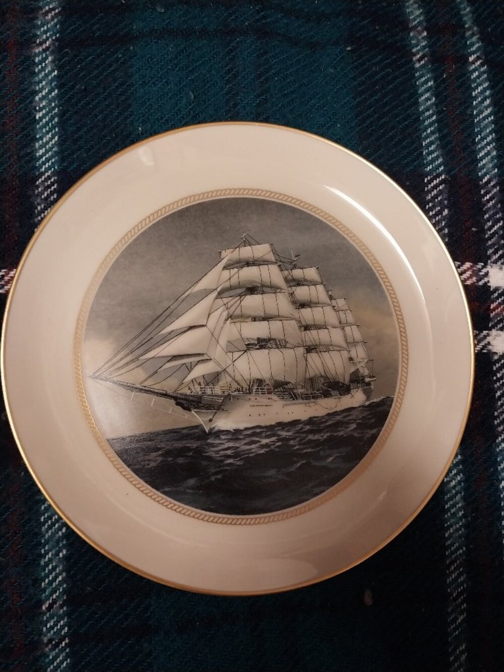 Danbury mint Tall ship plate Norway